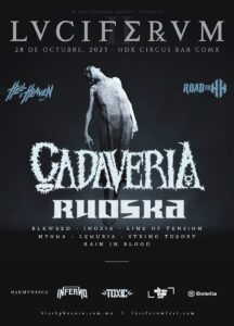 Cadaveria live at Luciferum Festival Mexico City